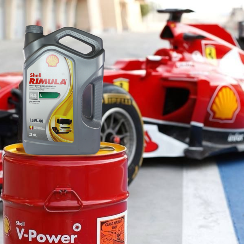 ACEITE SHELL 15W-40 RIMULAR4 4 LTS