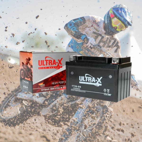 BATERIA MOTO ULTRA -X YTX9-BS 8AMP - +
