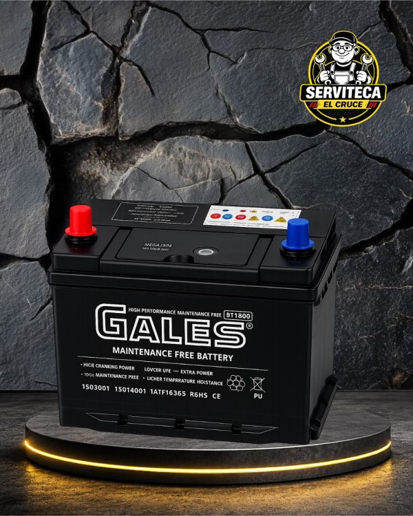 BATERIA 60AMP GALES (- +) BAJA CCA500