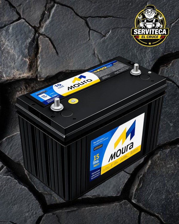 BATERIA 100AMP MOURA BORNER APERNADO (+ -) CCA880