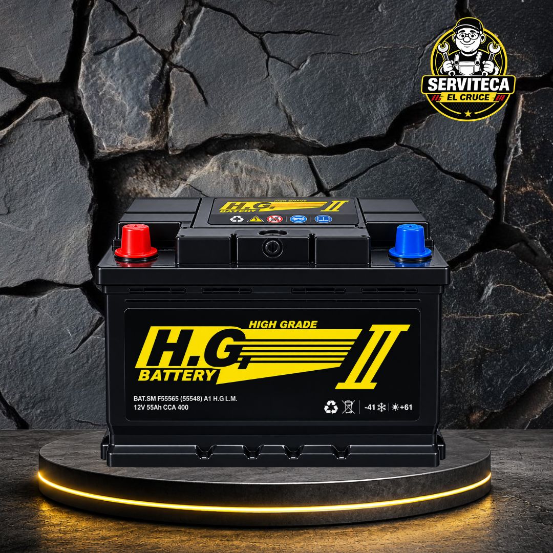 BATERIA 45AMP HG GOLD (- +) CCA 430 BORNER DELGADO