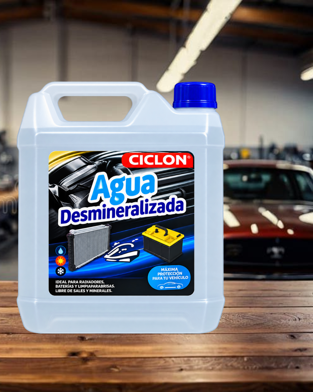 AGUA DEMINERALIZADA CICLON 5LT